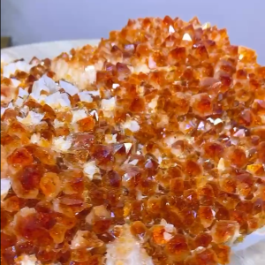 精品高級別烏拉圭原礦黃水晶花簇 Premium high-grade Uruguayan raw citrine flower cluster